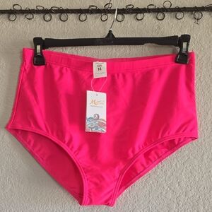 Mossimo Supply Co. High-Waist Swim Bottom - Hot Pink